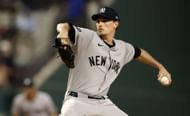 Max Fried in action against the Texas Rangers - Source: Getty